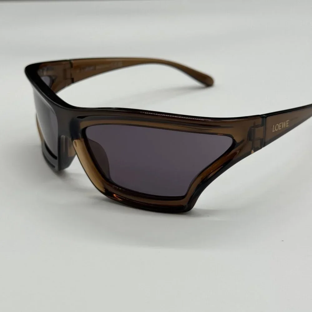 NEW LW40143U 47A LOEWE SUNGLASSES BROWN GREY UNISEX EYEWEAR LOEWE - Picture 5 of 12